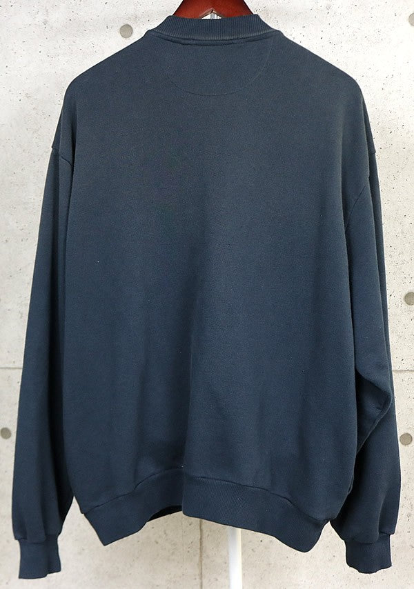 Acne Studios Logo Zip Up Sweatshirt Navy Blue Size L