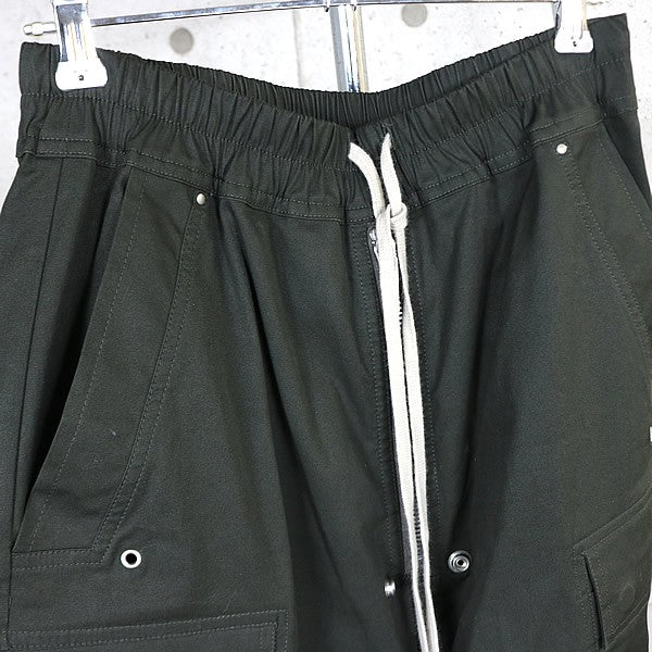 RICK OWENS Bela Cargo Pants Khaki Green Size 46