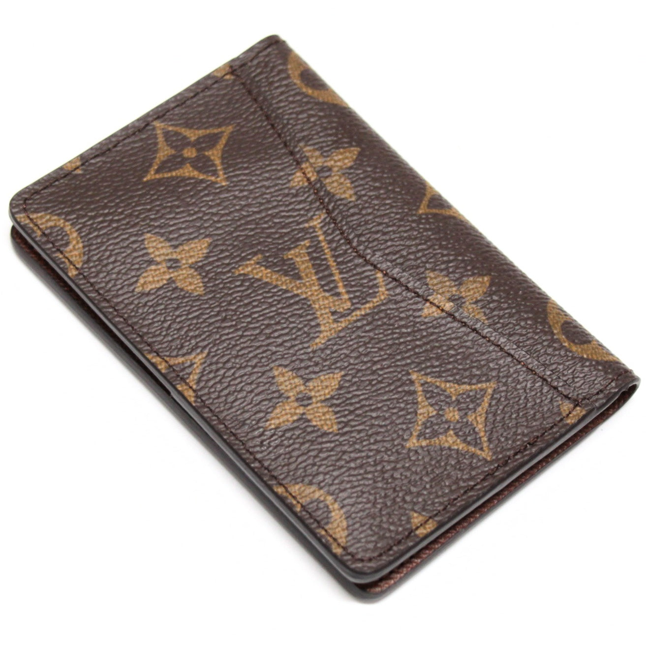 LOUIS VUITTON Monogram Organizer de Poche Wallet Brown