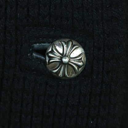 CHROME HEARTS CH Plus Patch Cashmere Knit Cardigan Size S