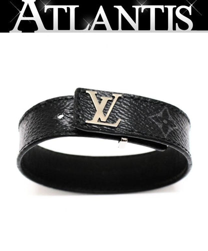LOUIS VUITTON LV Slim Monogram Eclipse Bracelet Size 19