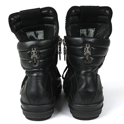 CHROME HEARTS x Rick Owens Geobasket Leather Sneakers Size EU 44