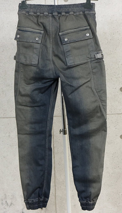RICK OWENS 25FW BAUHAUS Cargo Pants Black Size 48