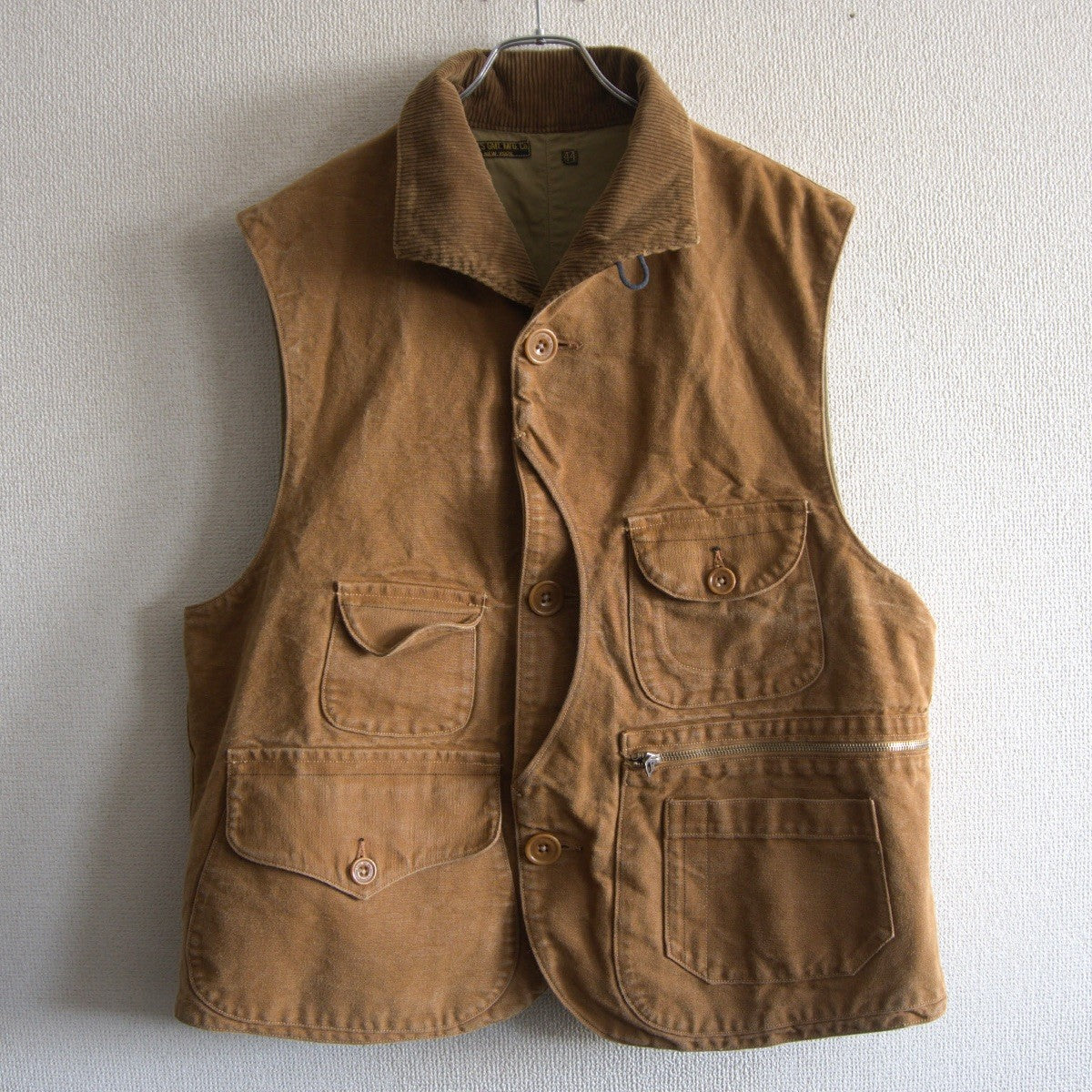 FREEWHEELERS GREAT LAKES GMT.MFG.CO. Yellowstone SLEEVELESS COAT Vest Size 44
