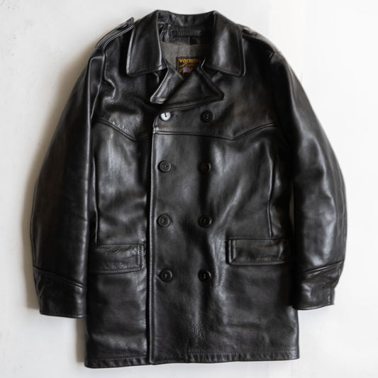 VANSON Remington Leather Coat Size 38