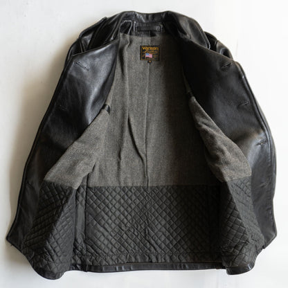 VANSON Remington Leather Coat Size 38