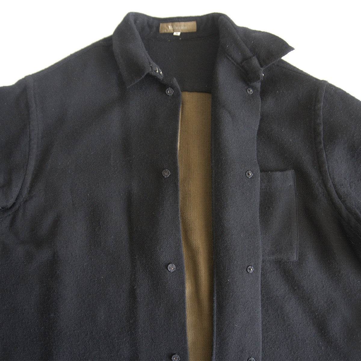 Y's for Men Wool Cotton Oversized Shirt Size M