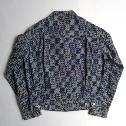 EVISU 2nd Type Jacquard Monogram Jacket Size XXS