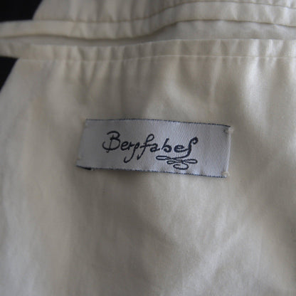 Bergfabel Wool Linen Balmacaan Coat Black Size 48