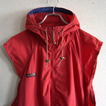 Columbia 00S Hooded Nylon Vest Hoodie Size