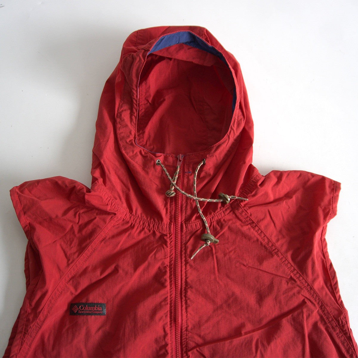 Columbia 00S Hooded Nylon Vest Hoodie Size