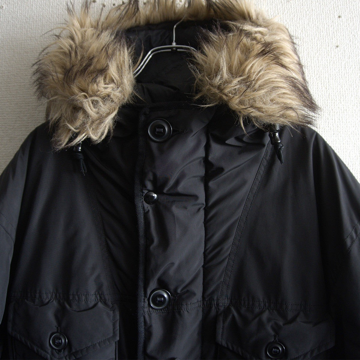 POLO RALPH LAUREN Black Down Jacket with Detachable Size L