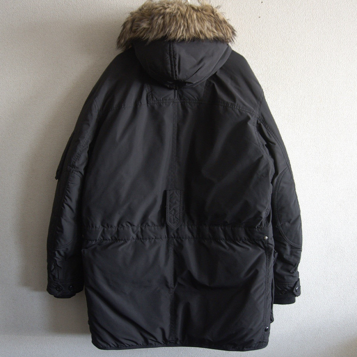 POLO RALPH LAUREN Black Down Jacket with Detachable Size L