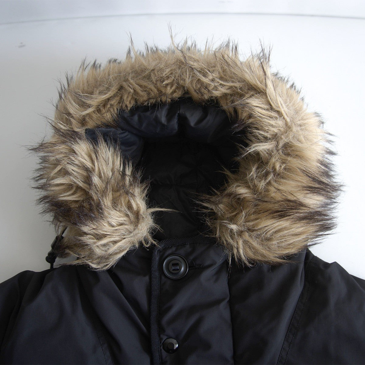 POLO RALPH LAUREN Black Down Jacket with Detachable Size L