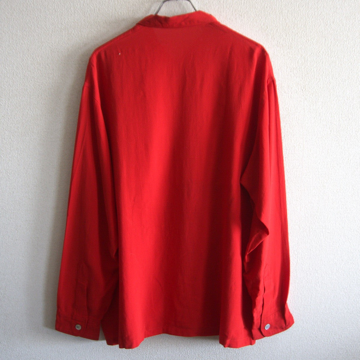 Y's for Men Oversize Rayon Cotton Shirt Red Size XL