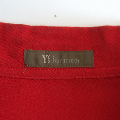 Y's for Men Oversize Rayon Cotton Shirt Red Size XL