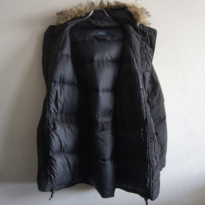 POLO RALPH LAUREN Black Down Jacket with Detachable Size L