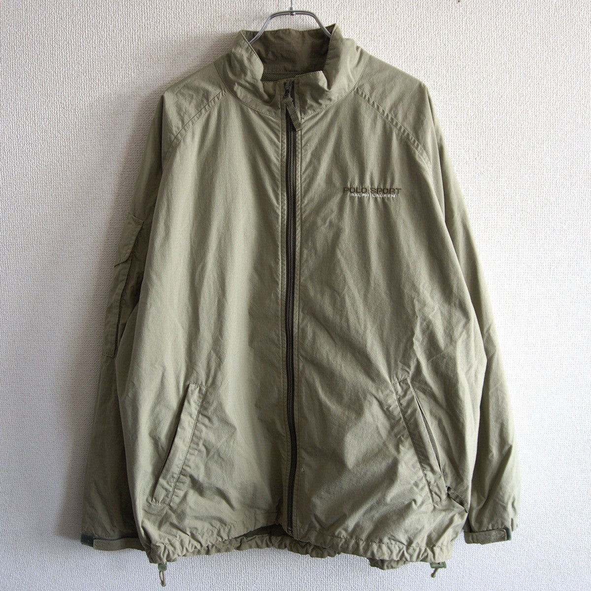 POLO SPORT 90s Nylon Jacket Ventilation Khaki Size L
