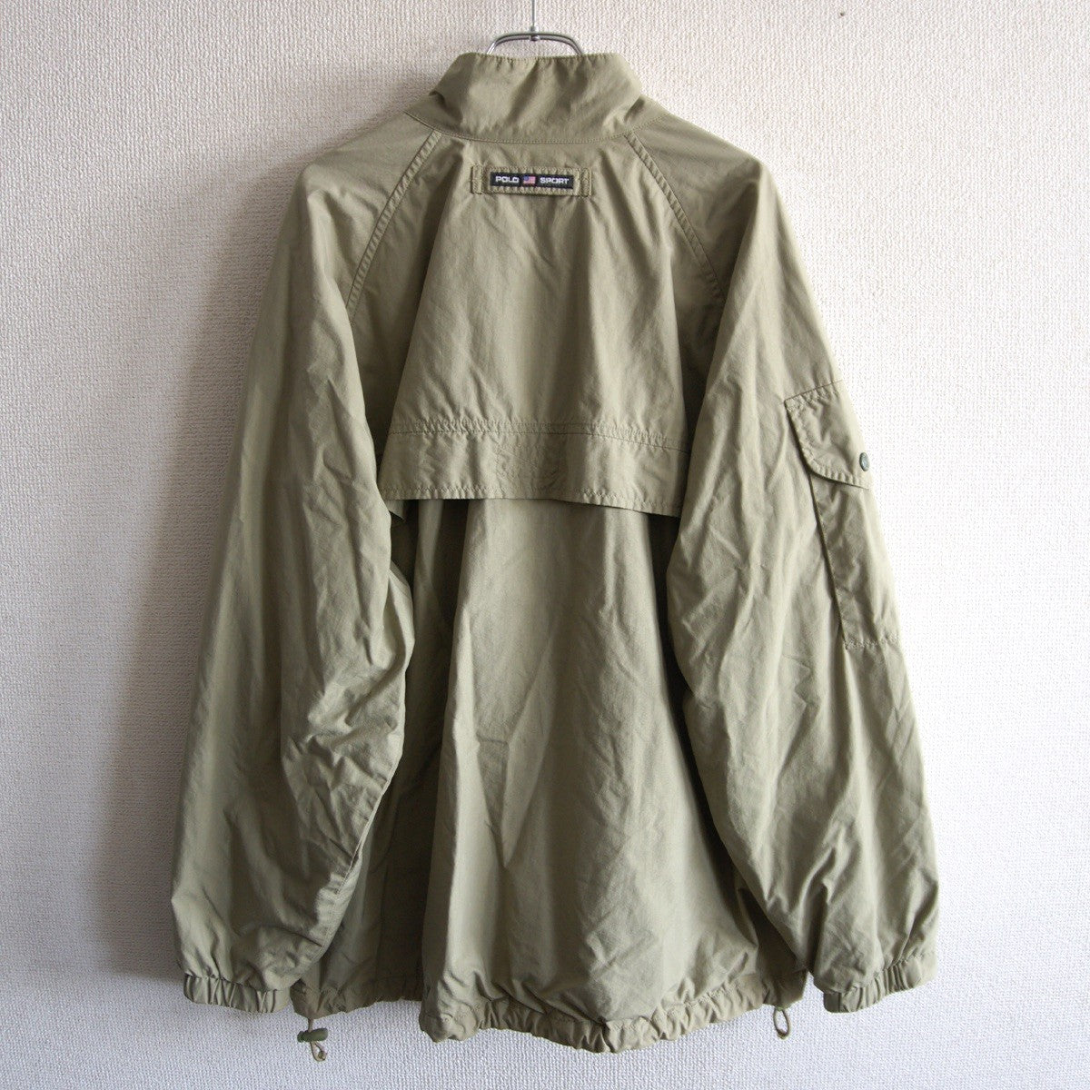 POLO SPORT 90s Nylon Jacket Ventilation Khaki Size L