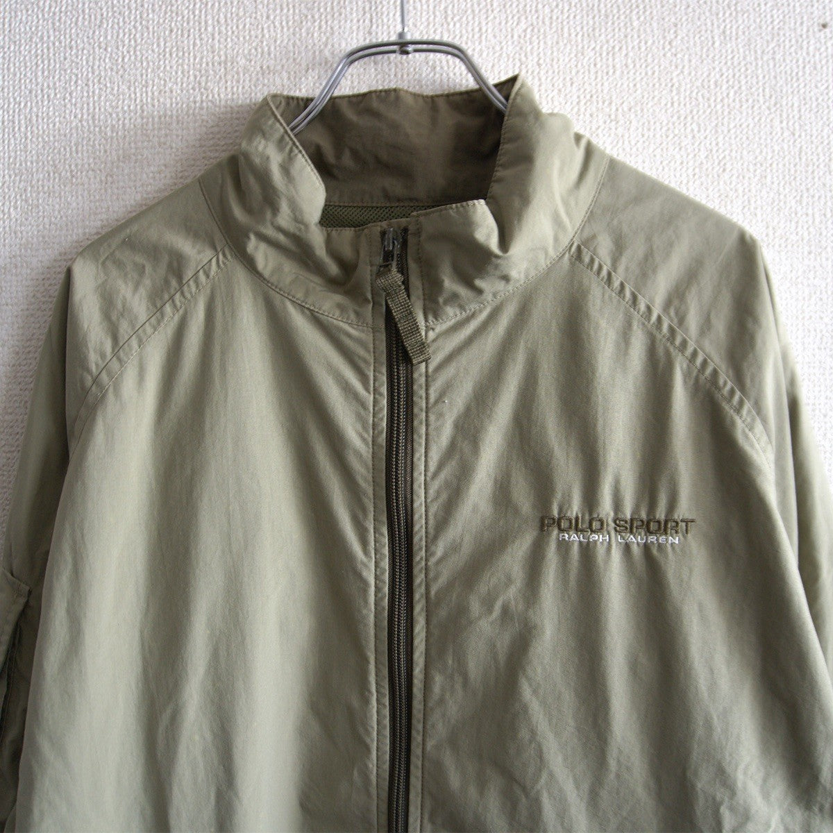 POLO SPORT 90s Nylon Jacket Ventilation Khaki Size L