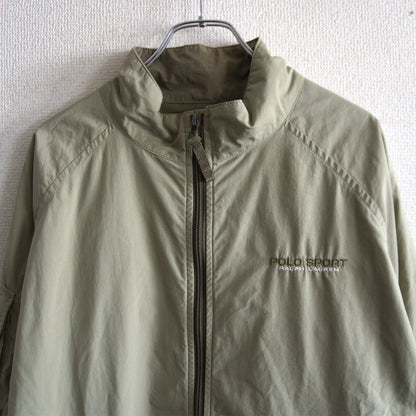 POLO SPORT 90s Nylon Jacket Ventilation Khaki Size L