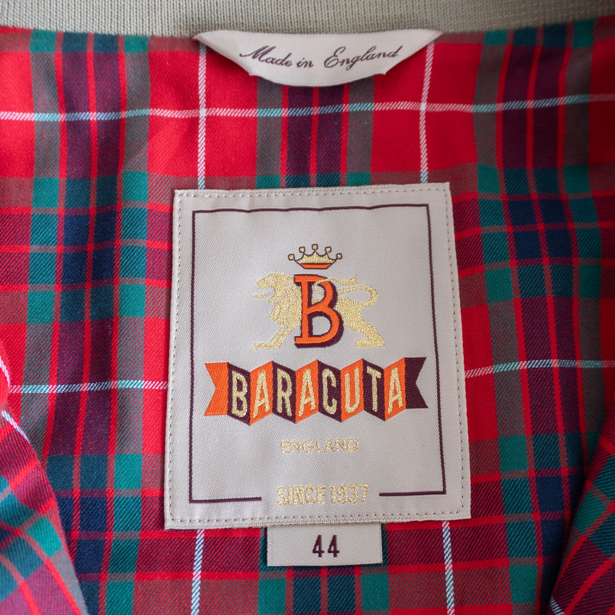 Baracuta G9 Harrington Jacket Size 44