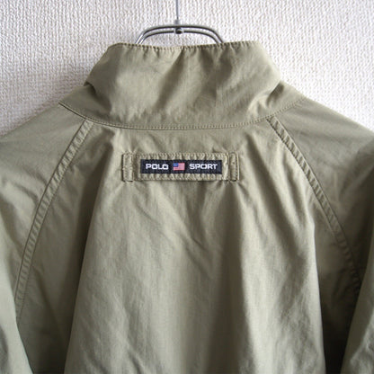 POLO SPORT 90s Nylon Jacket Ventilation Khaki Size L