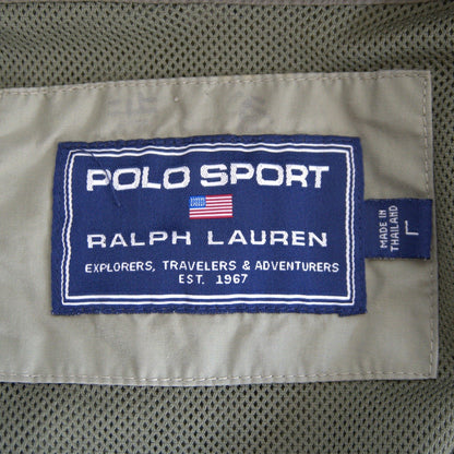 POLO SPORT 90s Nylon Jacket Ventilation Khaki Size L