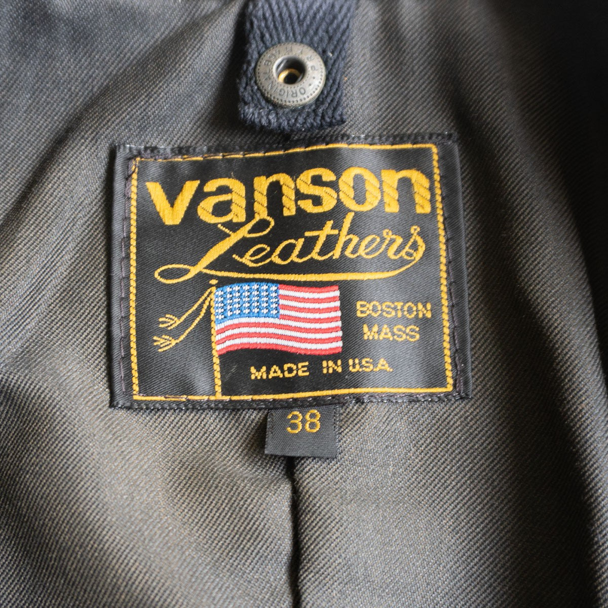 VANSON ONESTAR Motorcycle Jacket Size 38