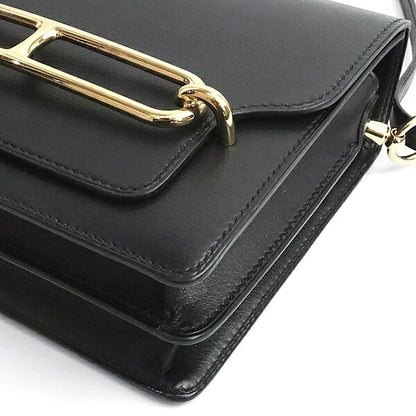 HERMES Sac Roulis Mini Evercolor Bag Black Size ONE SIZE