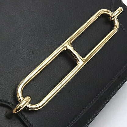 HERMES Sac Roulis Mini Evercolor Bag Black Size ONE SIZE