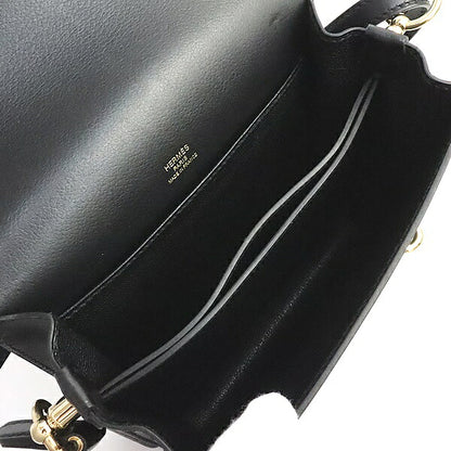 HERMES Sac Roulis Mini Evercolor Bag Black Size ONE SIZE