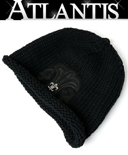 CHROME HEARTS BS Fleur Patch Cashmere Beanie Size ONE SIZE