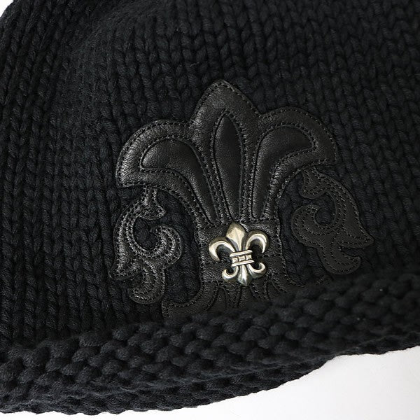 CHROME HEARTS BS Fleur Patch Cashmere Beanie Size ONE SIZE