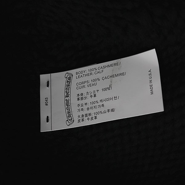 CHROME HEARTS BS Fleur Patch Cashmere Beanie Size ONE SIZE