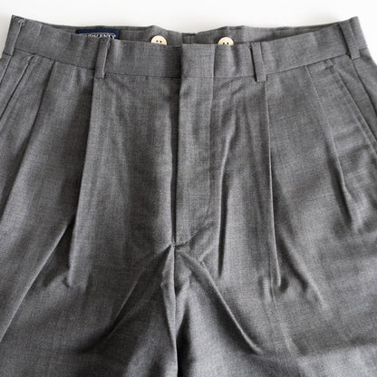 Lands' End Double-pleated trousers Pants Gray Size 33