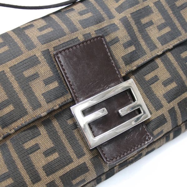FENDI Zucca Canvas Mamma Baguette Bag Brown Size ONE SIZE