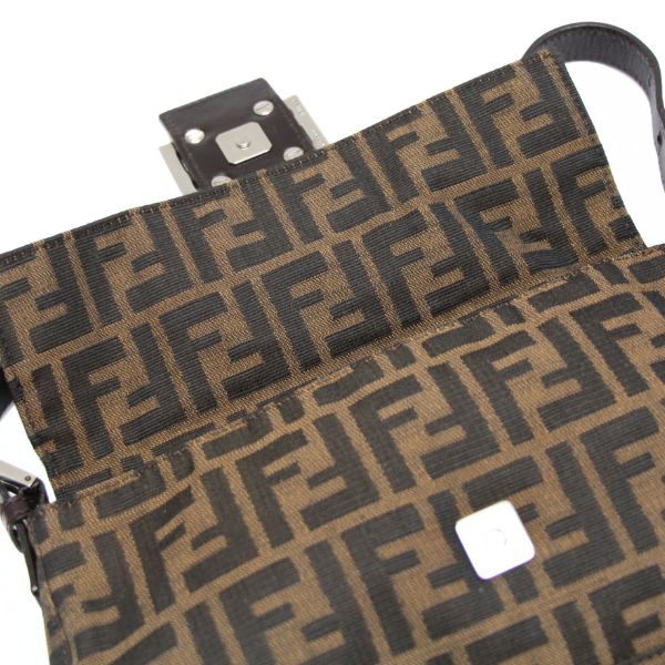 FENDI Zucca Canvas Mamma Baguette Bag Brown Size ONE SIZE