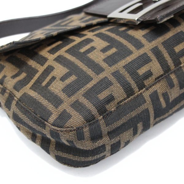 FENDI Zucca Canvas Mamma Baguette Bag Brown Size ONE SIZE