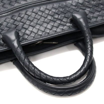 BOTTEGA VENETA Intrecciato Lambskin Bag Navy Size ONE SIZE