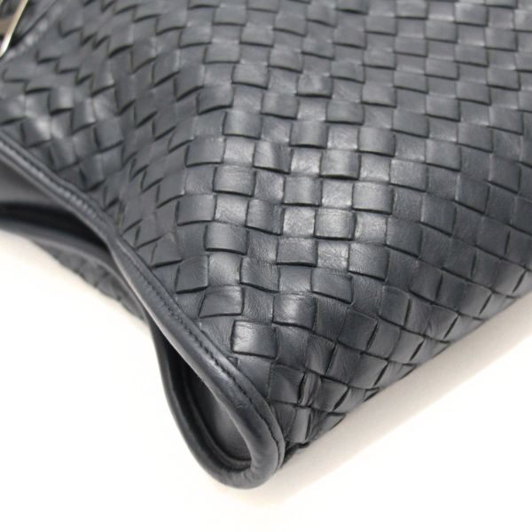 BOTTEGA VENETA Intrecciato Lambskin Bag Navy Size ONE SIZE