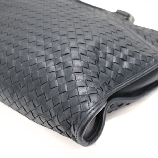 BOTTEGA VENETA Intrecciato Lambskin Bag Navy Size ONE SIZE