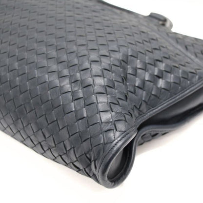 BOTTEGA VENETA Intrecciato Lambskin Bag Navy Size ONE SIZE