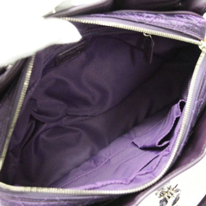 Christian Dior Cannage Nylon Purple SHW Handbag Size ONE SIZE