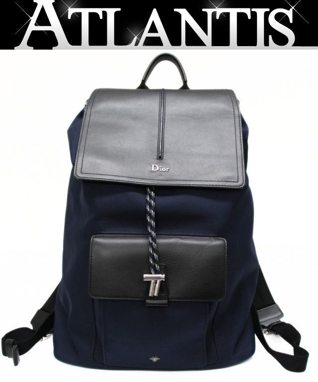 Christian Dior B-Motion Nylon Backpack Blue Size ONE SIZE