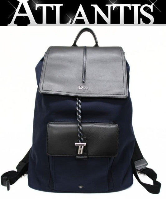 Christian Dior B-Motion Nylon Backpack Blue Size ONE SIZE