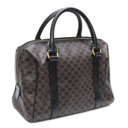 CELINE Vintage Macadam PVC Leather Boston Bag Size ONE SIZE