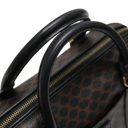 CELINE Vintage Macadam PVC Leather Boston Bag Size ONE SIZE