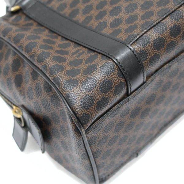 CELINE Vintage Macadam PVC Leather Boston Bag Size ONE SIZE