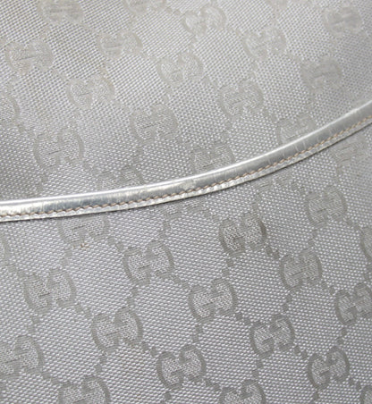 GUCCI GG Canvas Shoulder Bag Silver Size ONE SIZE
